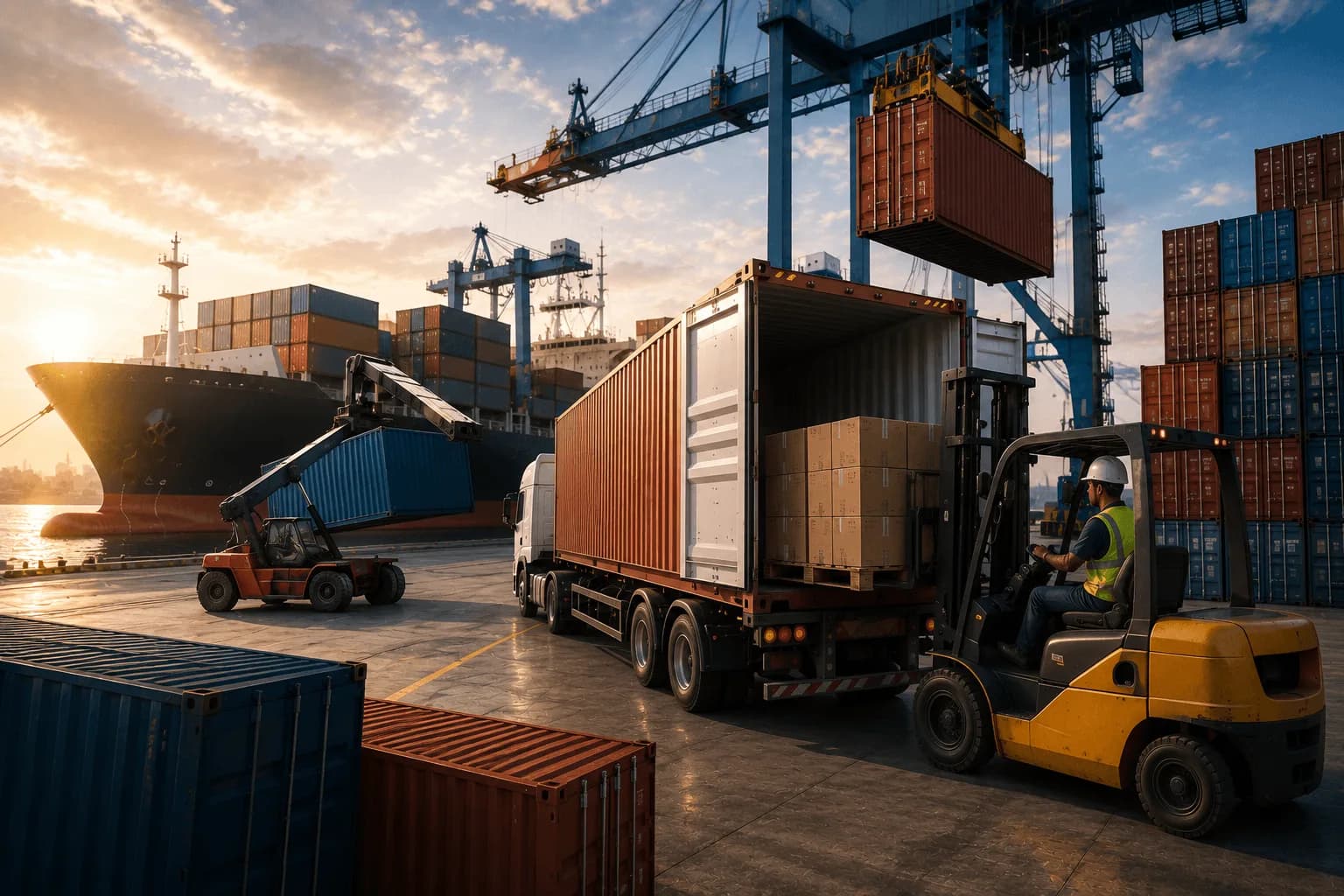 Shipping Containers Loading & Unloading Services